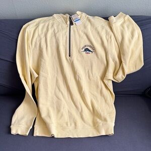 Tommy Bahama Men's Yellow Half-Zip Sweater XL - New